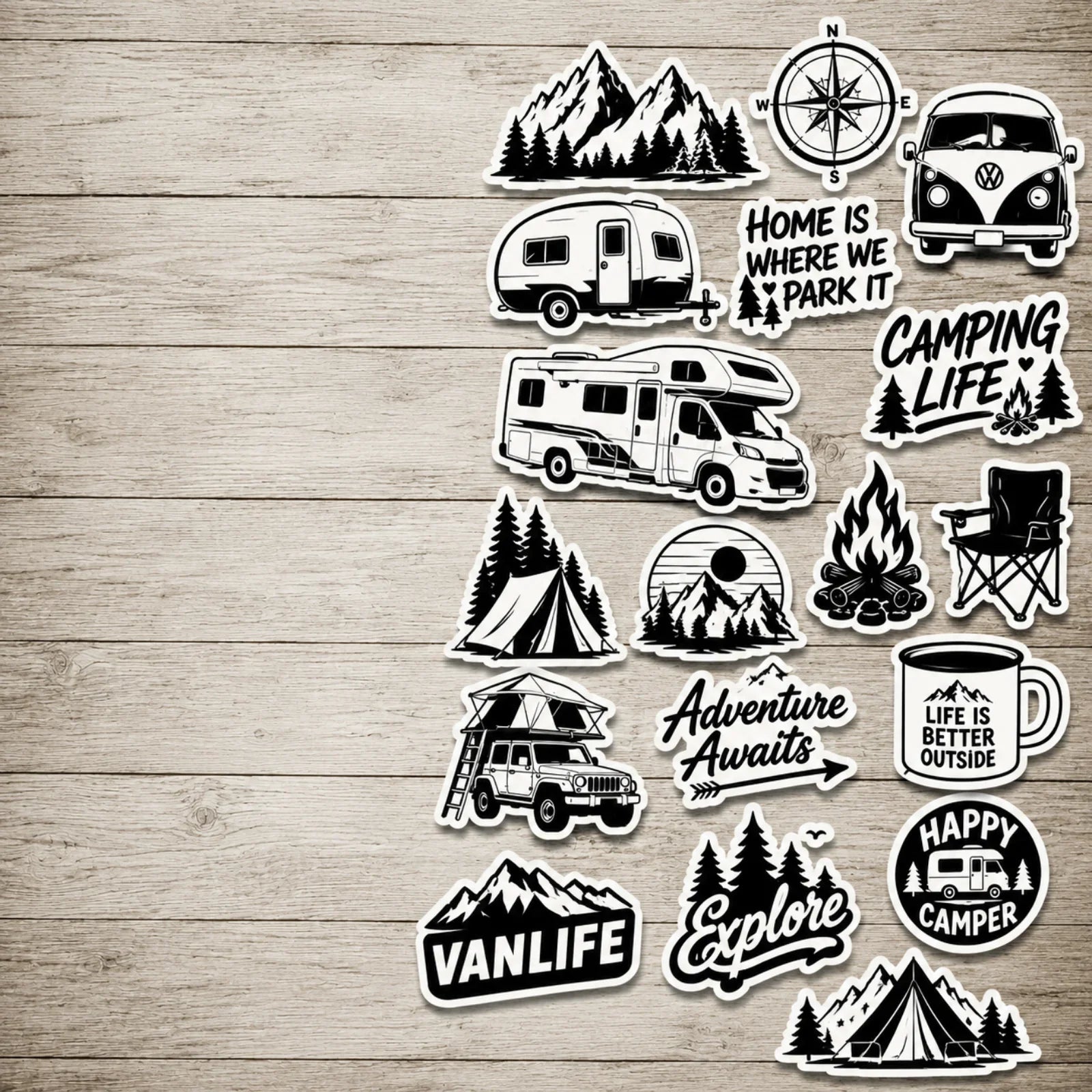 Camping Sticker