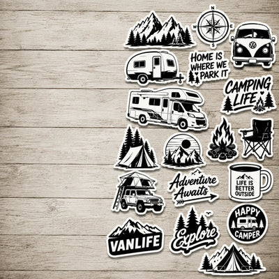 Camping Sticker