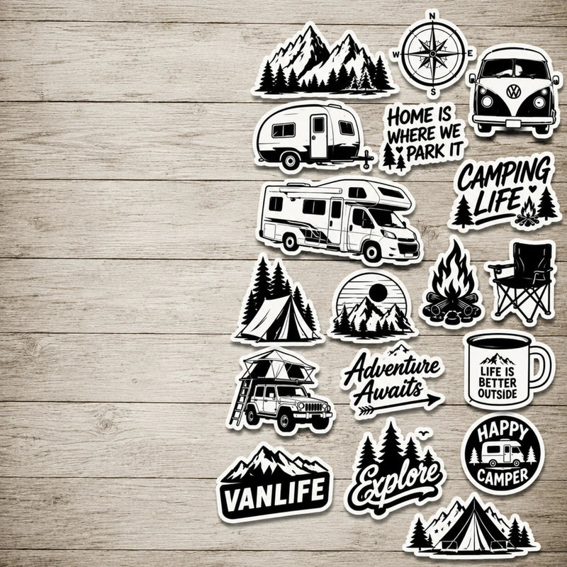 Camping Sticker