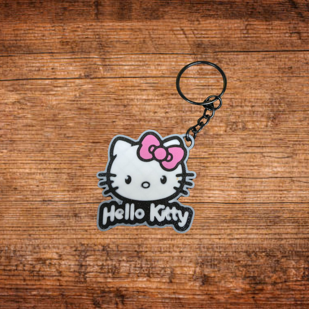 Hello Kitty Figuren-Schlüsselanhänger: Charm mit Hello Kitty Kopf und Schleife