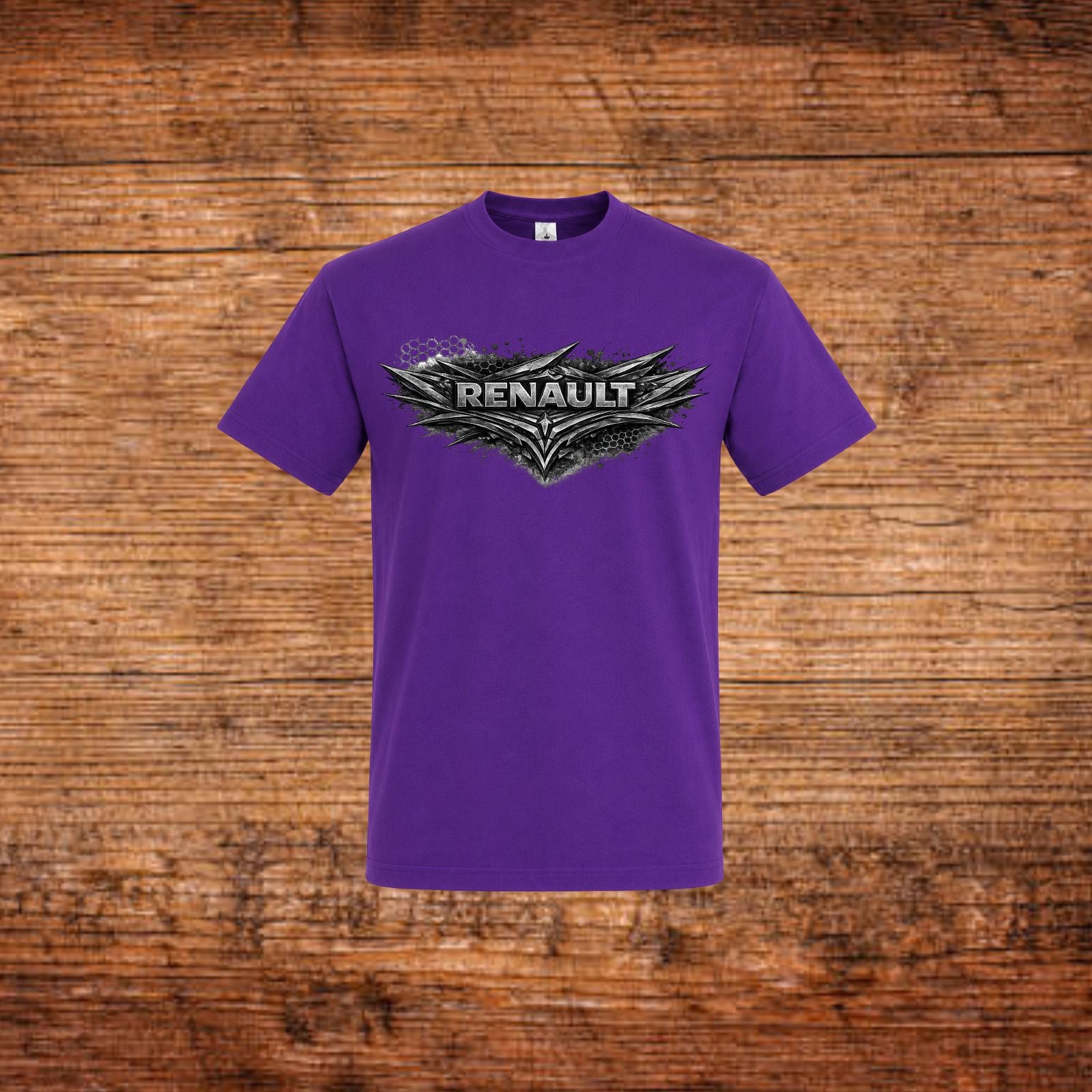 Renault Shadow Edition T-Shirt in Lila mit Renault-Flügel-Logo-Frontprint