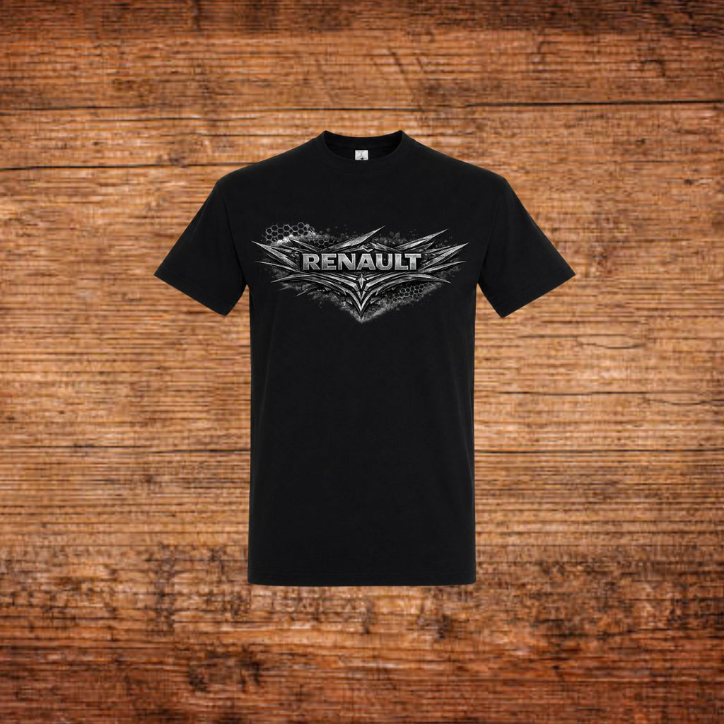 Renault Shadow Edition T-Shirt in Schwarz mit Renault-Flügel-Logo-Frontprint