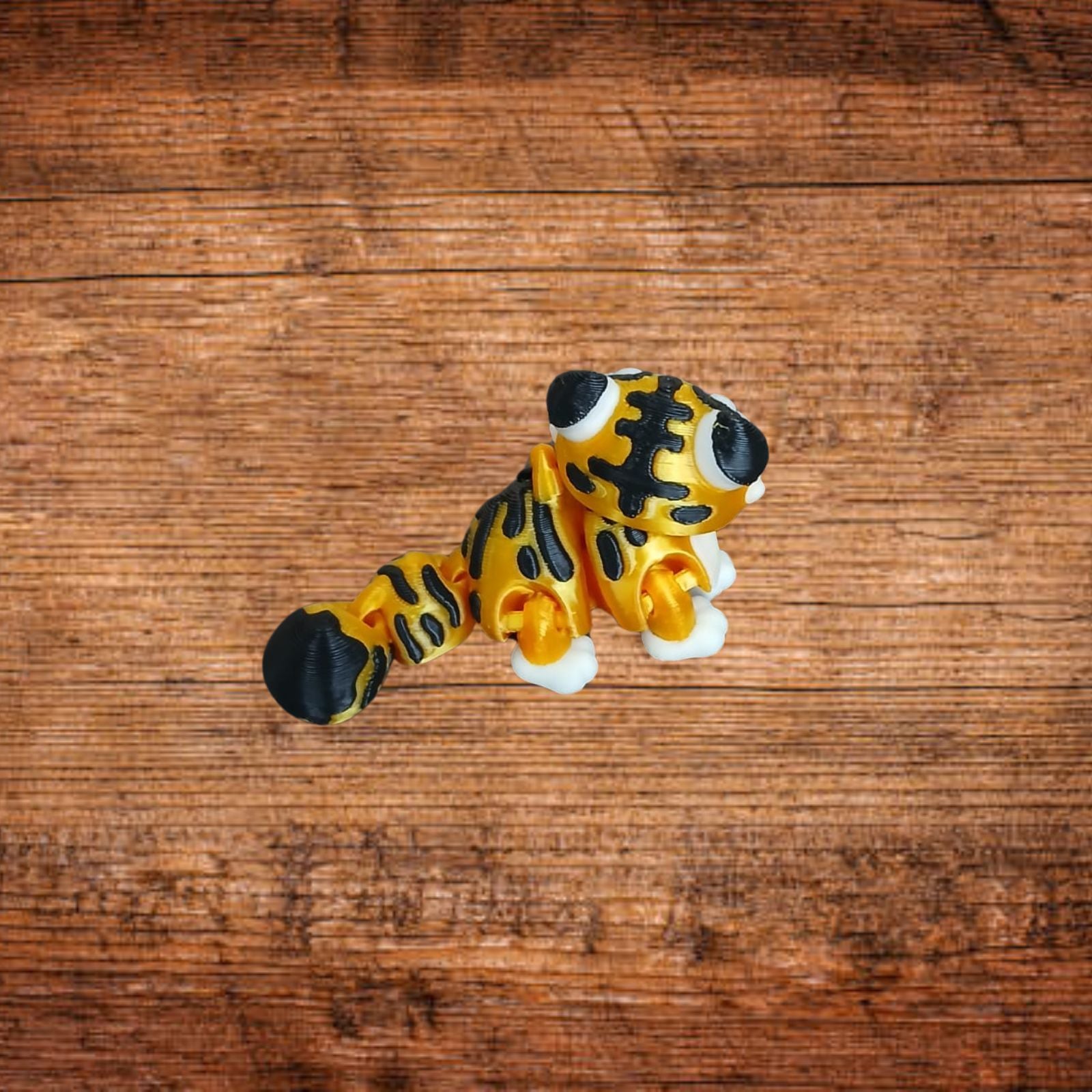 Bengal-Tiger-Schlüsselanhänger, stehende Tiger-Figur mit Schlüsselring