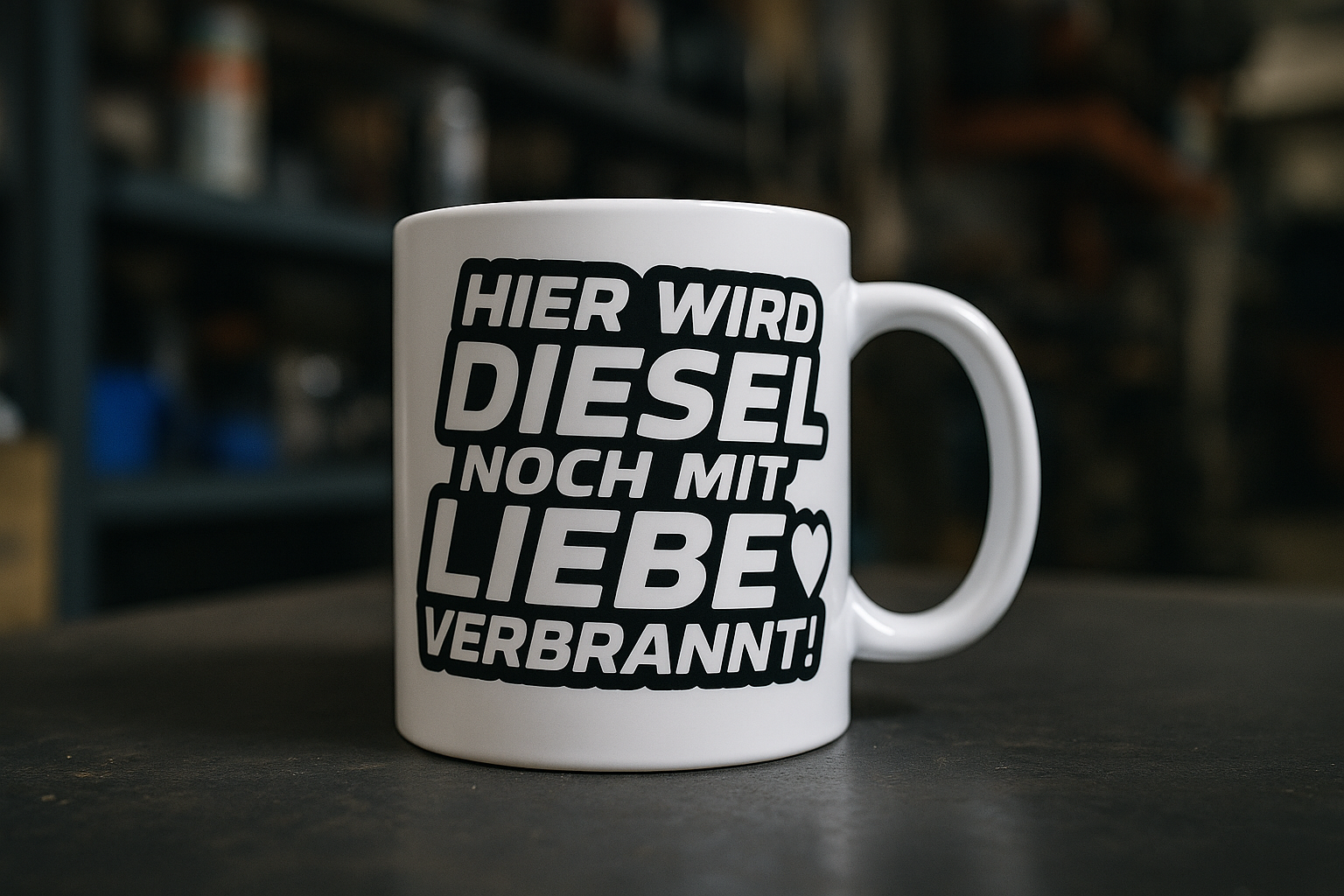 Hier wird Diesel noch mit liebe Verbrannt
