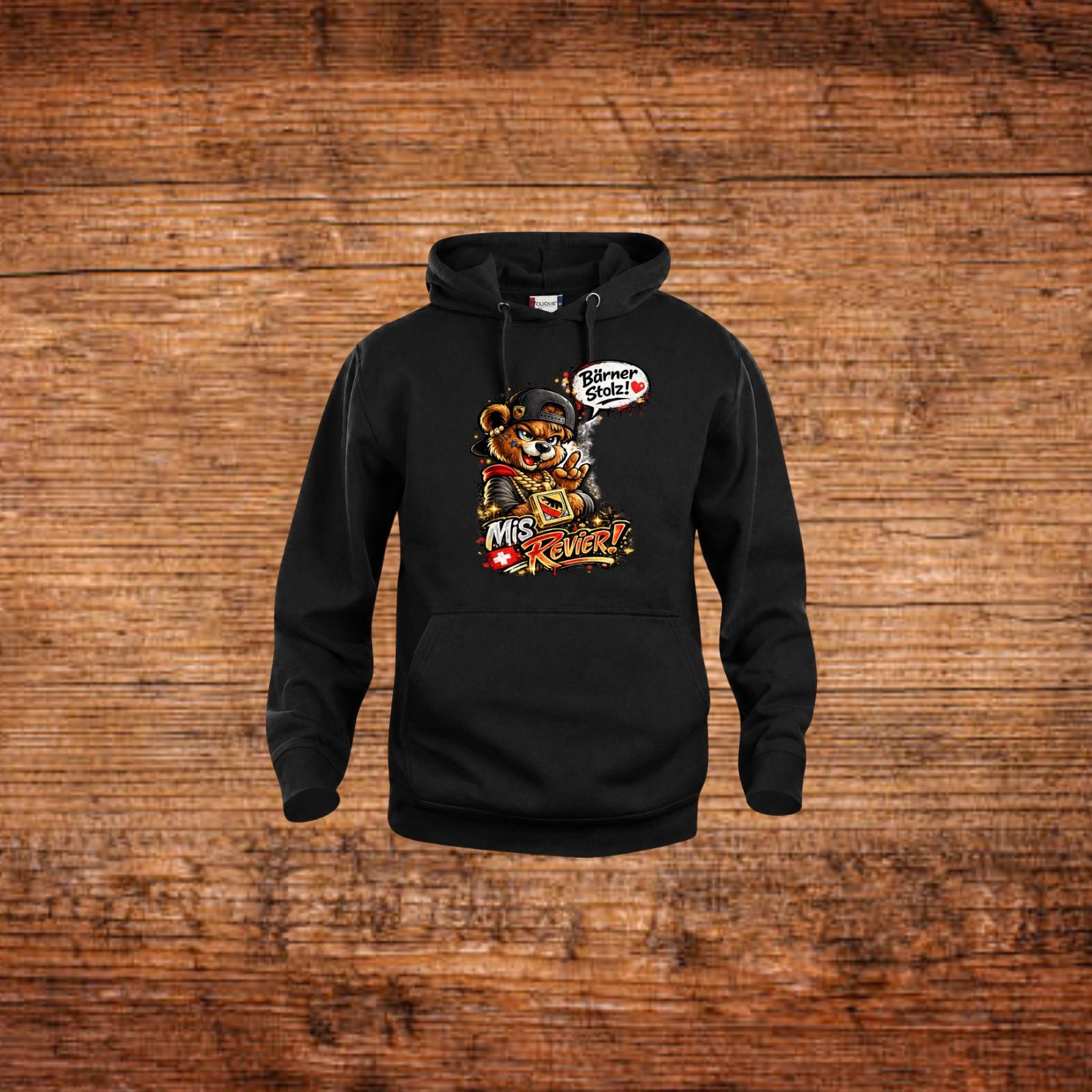 Bärner Stolz Mis Revier Hoodie Schwarz