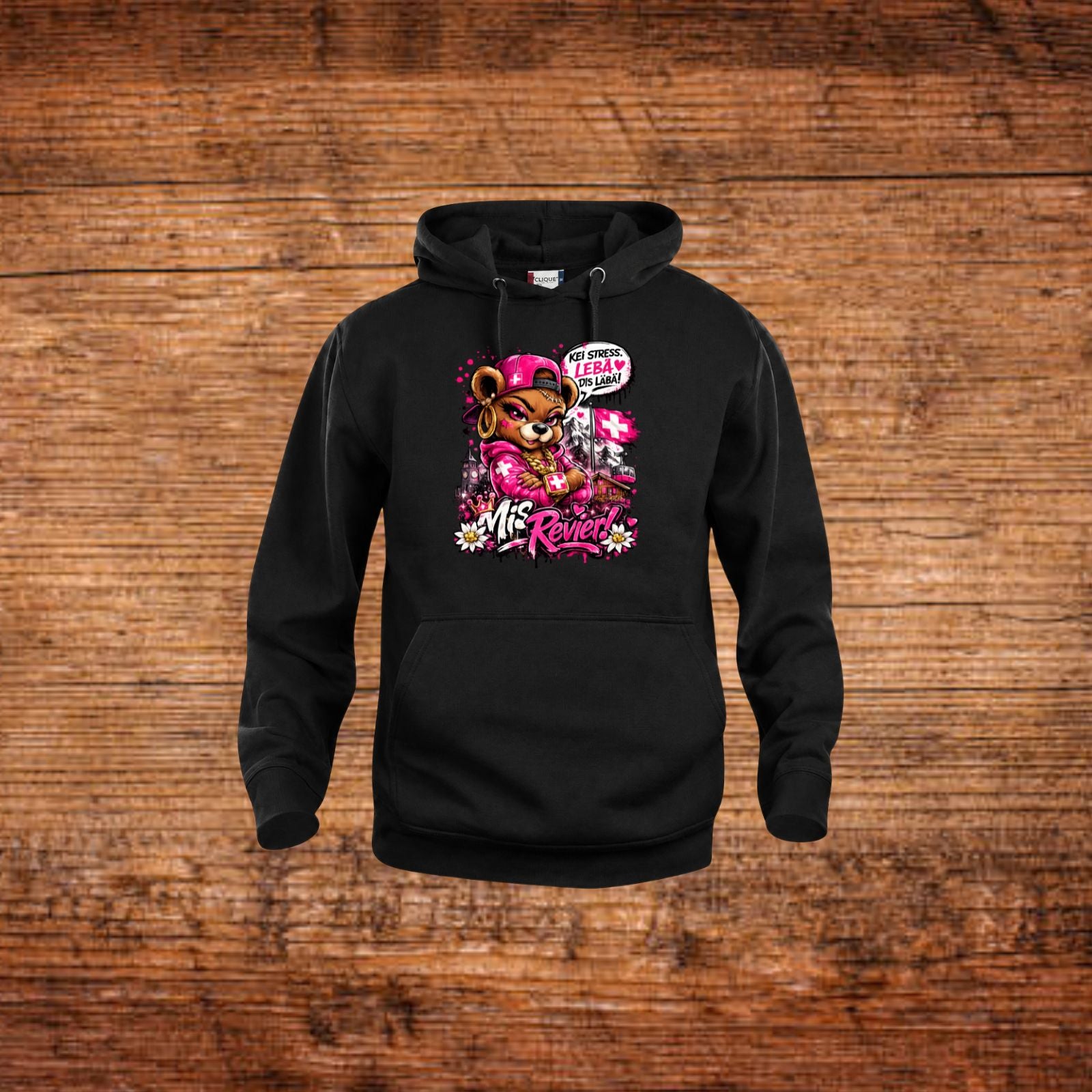 Mis Revier Hoodie – Schwarz