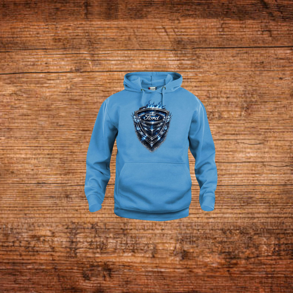 Ford Shield Hoodie Blau