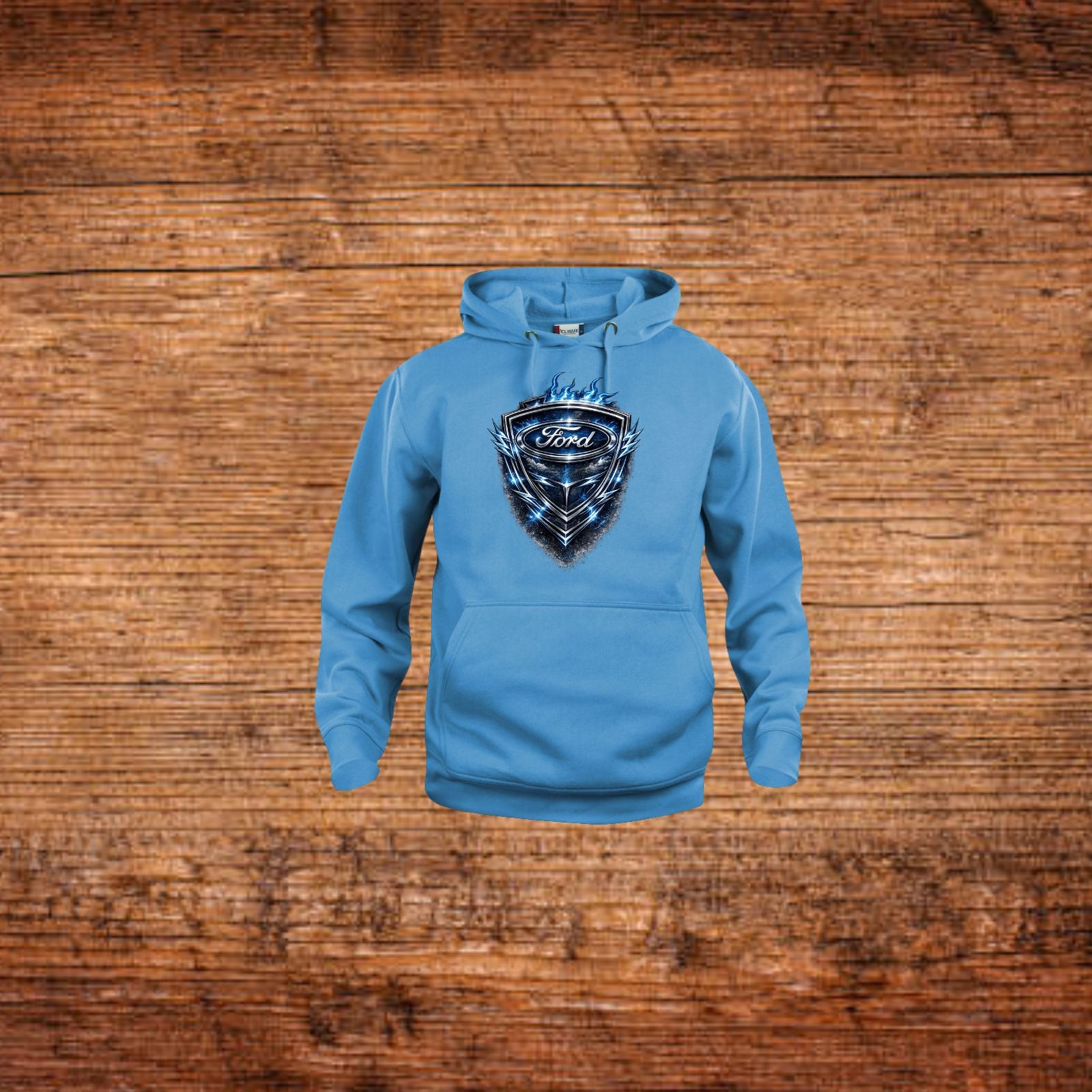 Ford Shield Hoodie Blau