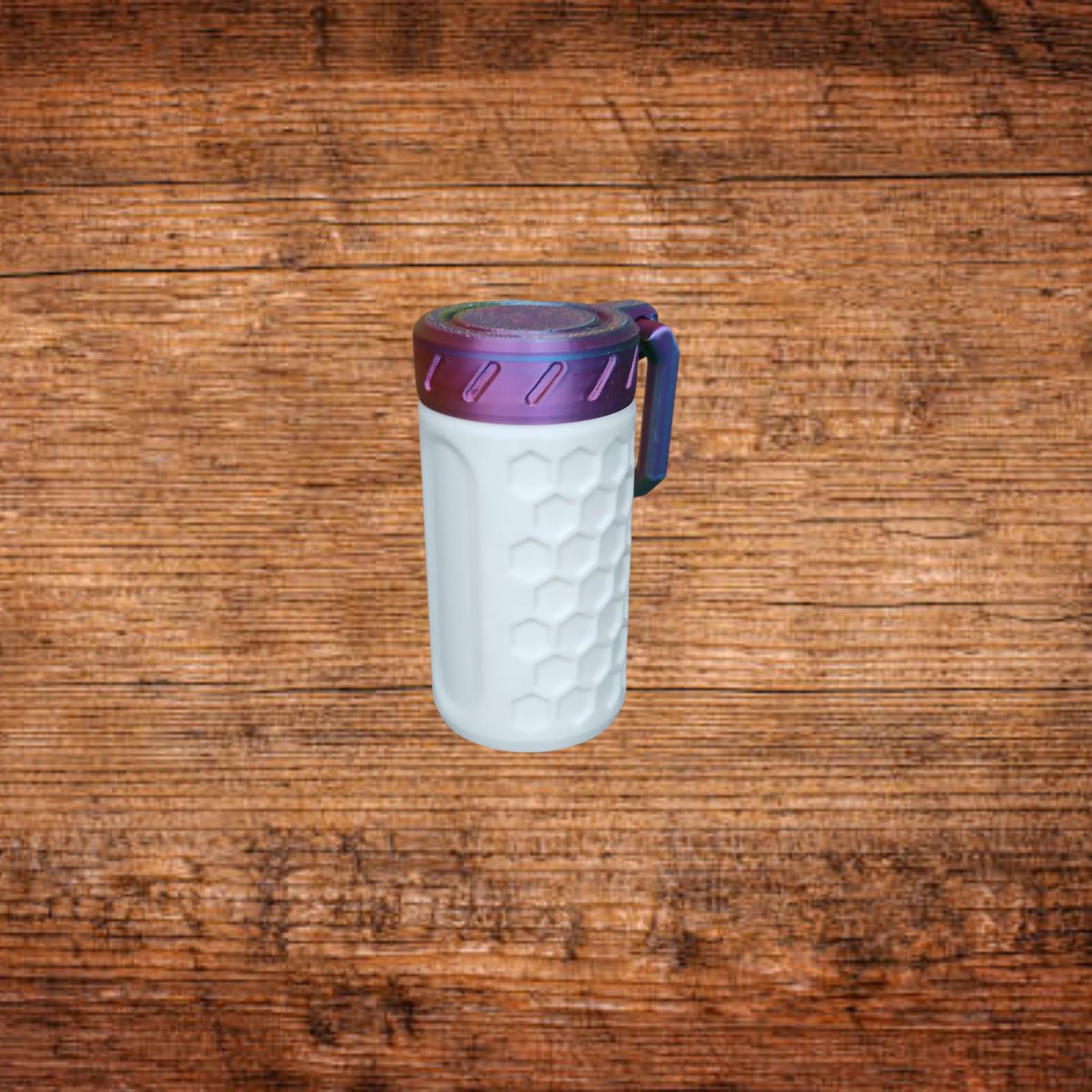 Outdoor Kühlbecher Weiss Lila