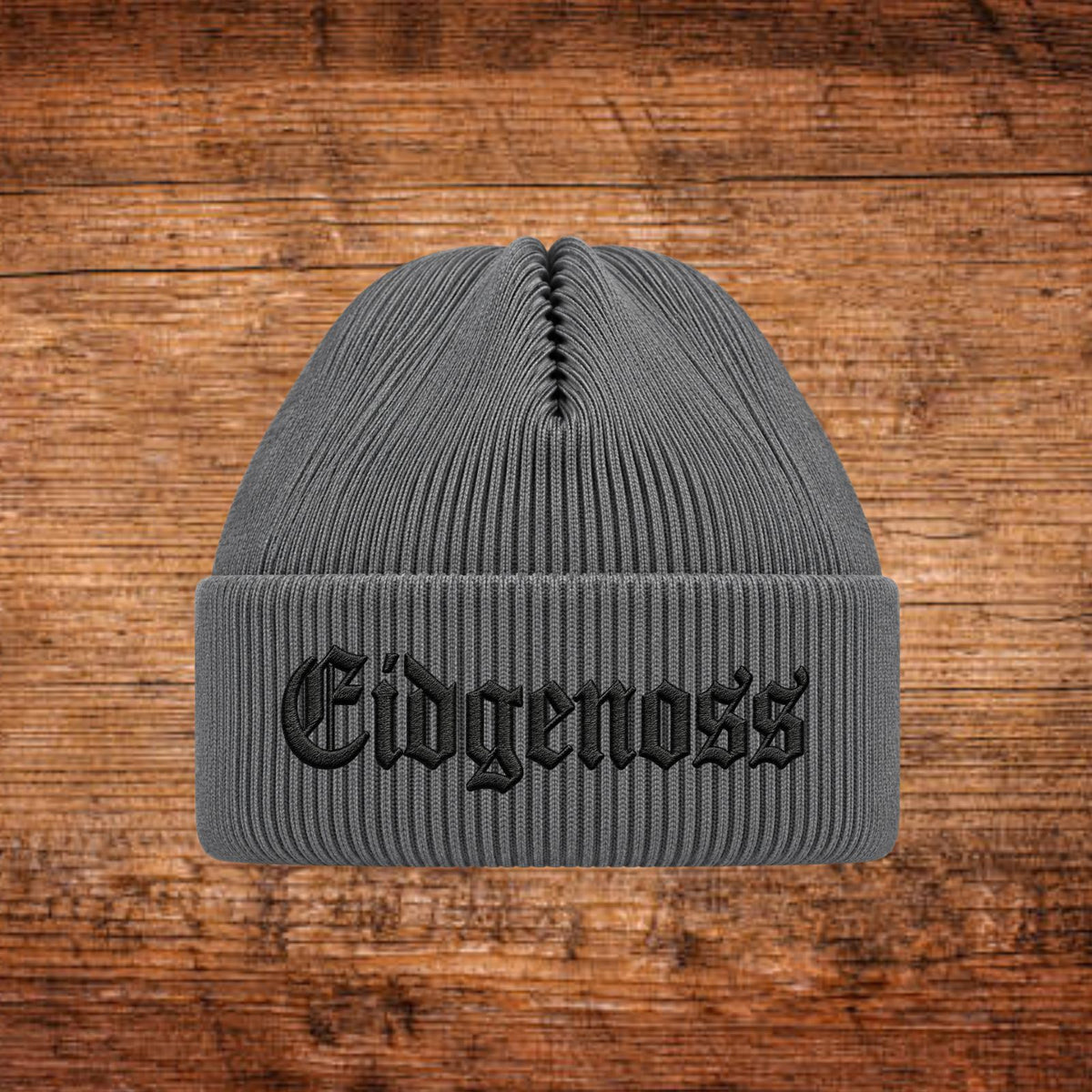 Eidgenoss Wintermütze bestickt – Schweizer Beanie mit Charakter