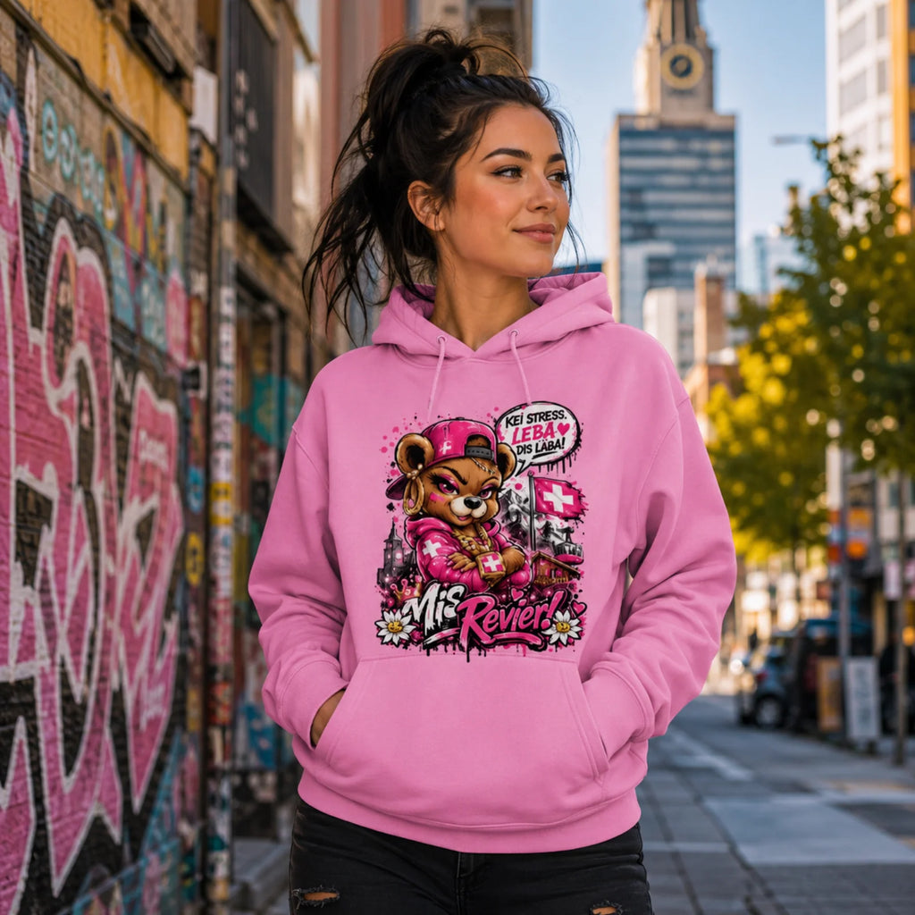 Mis Revier Hoodie Kei Stress Leba dis Läba
