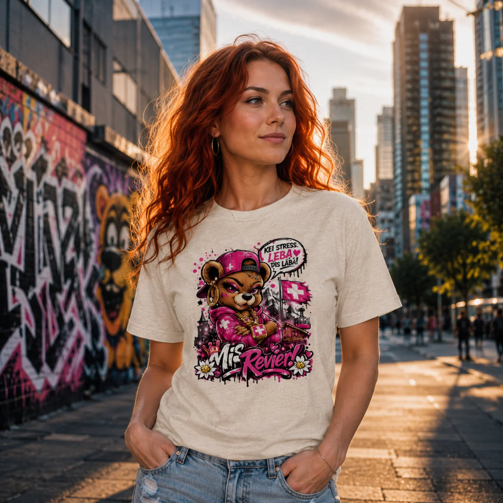 Mis Revier T-Shirt Kei Stress Leba dis Läba