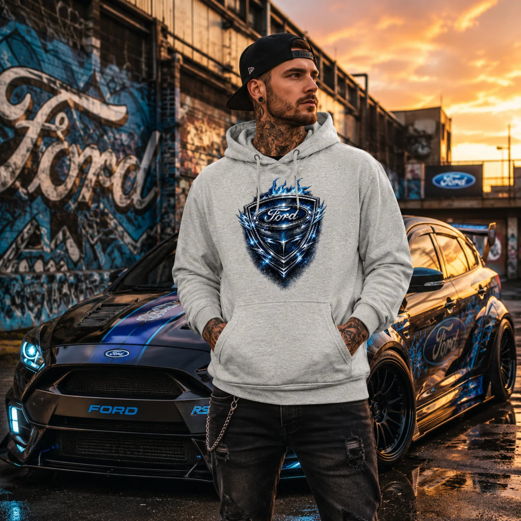 Ford Shield Hoodie – Zeige deine Leidenschaft