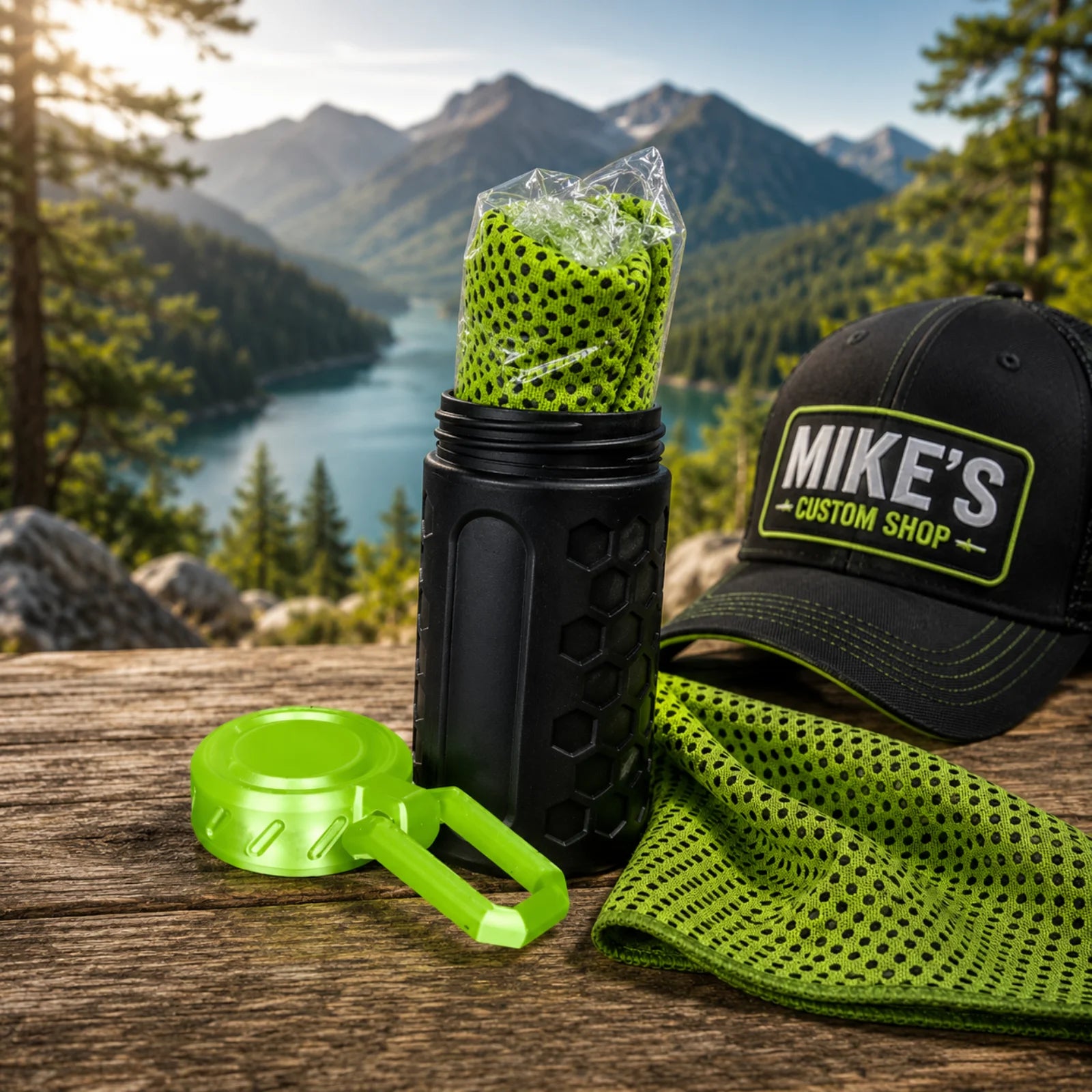 Outdoor Kühltuch Honeycomb – Sofortige Abkühlung für Sport, Arbeit & Freizeit