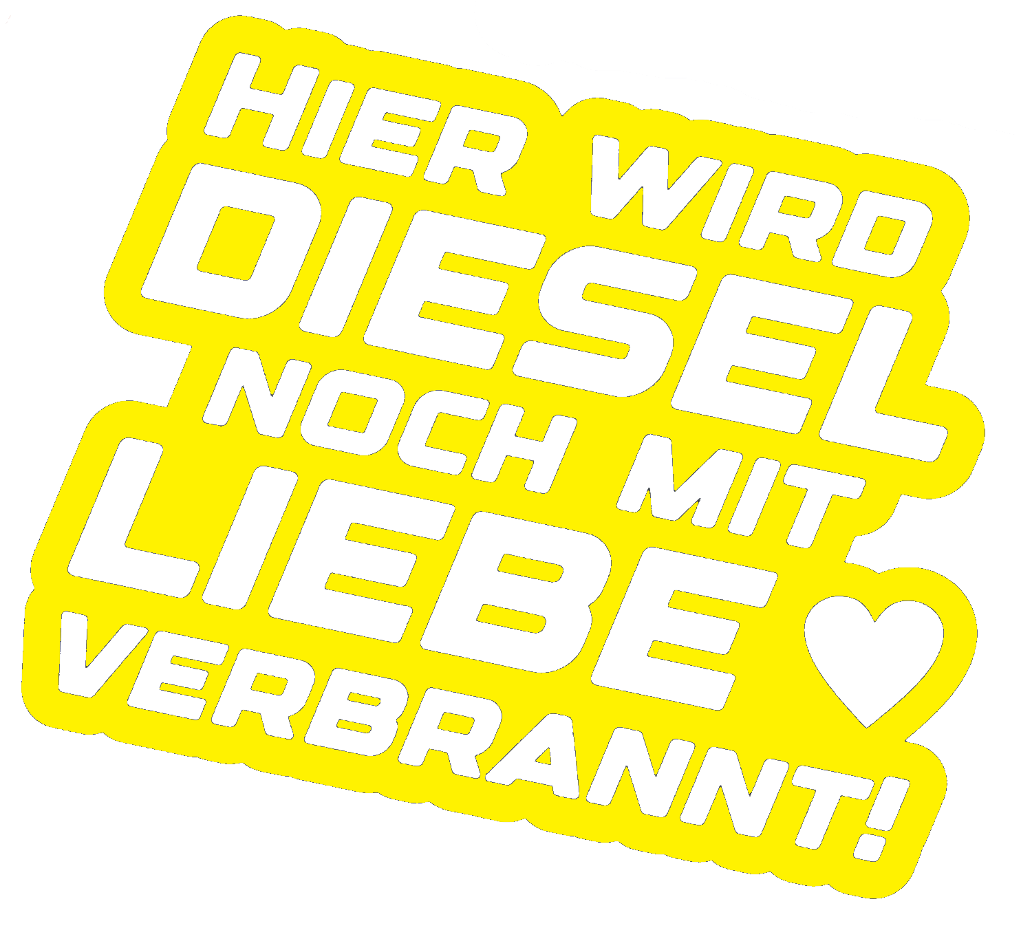 Hier wird Diesel noch mit Liebe verbrannt