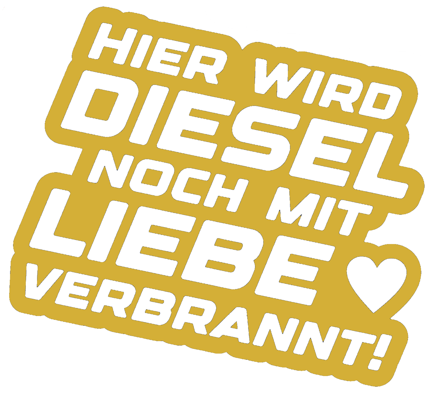 Hier wird Diesel noch mit Liebe verbrannt