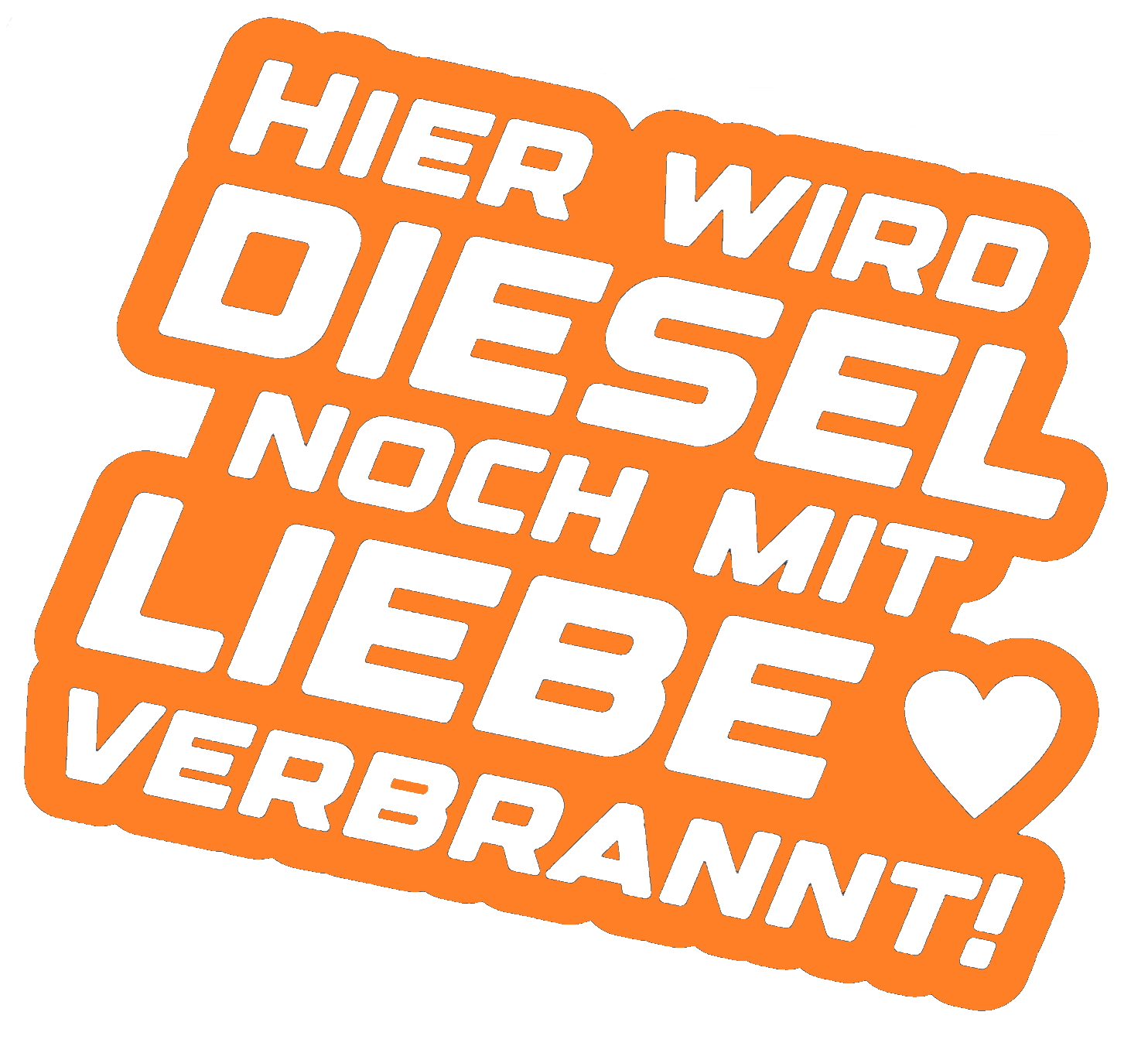 Hier wird Diesel noch mit Liebe verbrannt