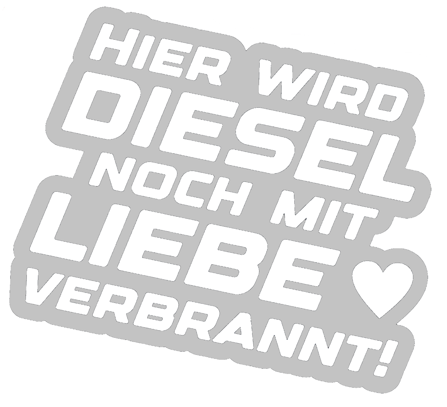 Hier wird Diesel noch mit Liebe verbrannt