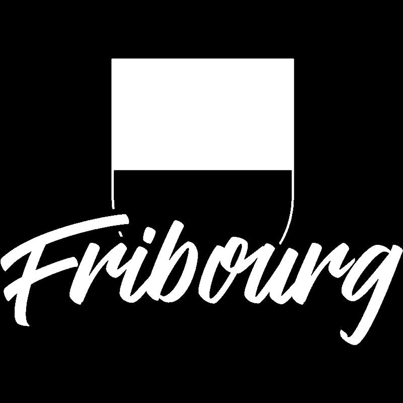Aufkleber mit Schweizer Flaggenmotiv (schwarz) und weißem geschwungenem Schriftzug